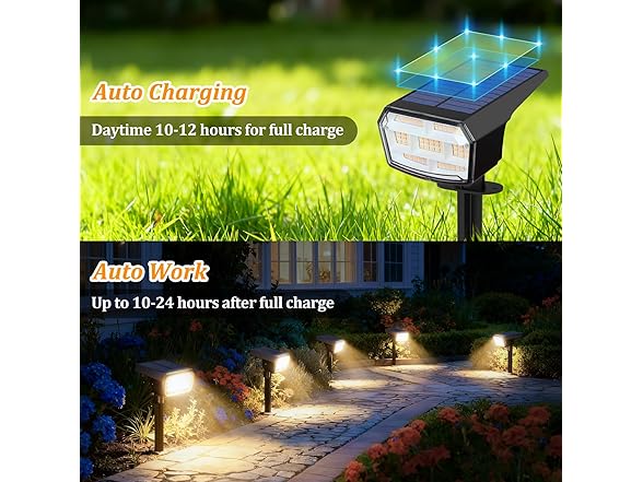 Sucolite 6-Pack Solar Spot Lights, Warm White