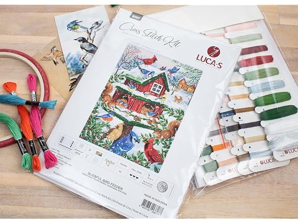 Luca-S Cross Stitch Kit Blissful Bird - Gallery 4