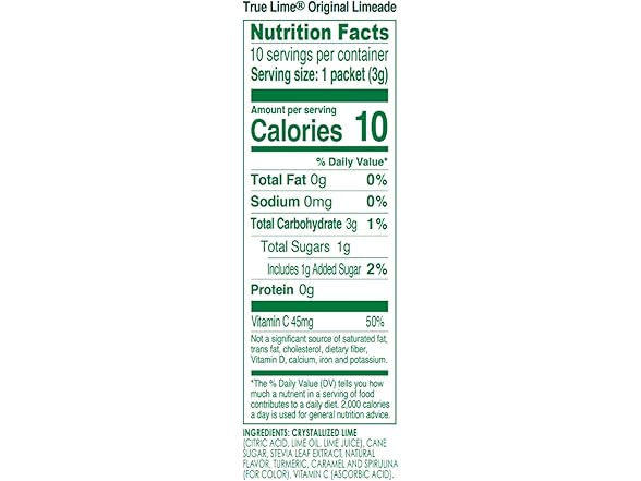 True Lime Limeade, 10 count - 12 pack