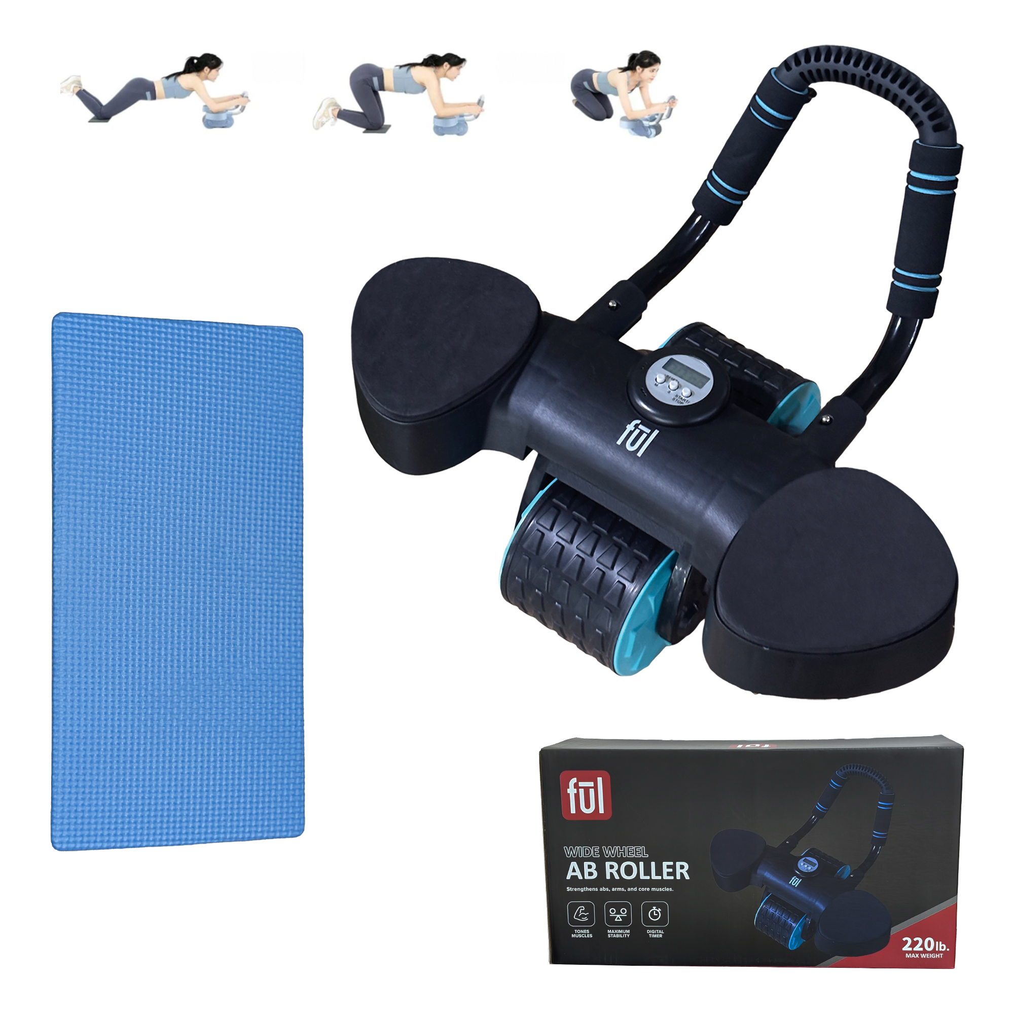 Exercise Wide Wheel AB Roller - Gallery 4