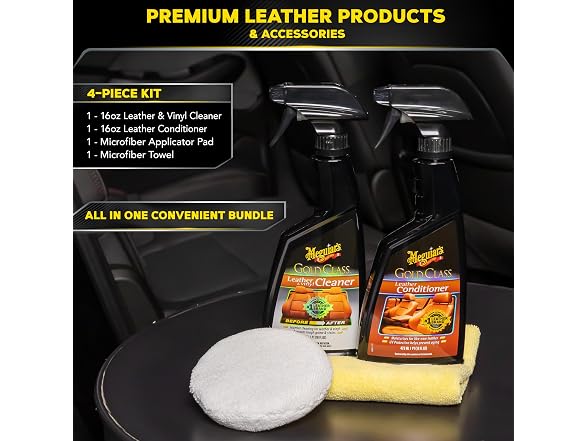 Meguiar's Leather Care Kit - Premium Car Cleaner