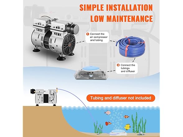 VEVOR Pond Aerator, 550W Power
