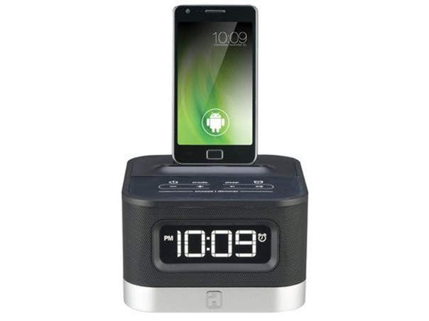 iHome IC50B Android Alarm Clock w/ Battery Backup, Aux-In
