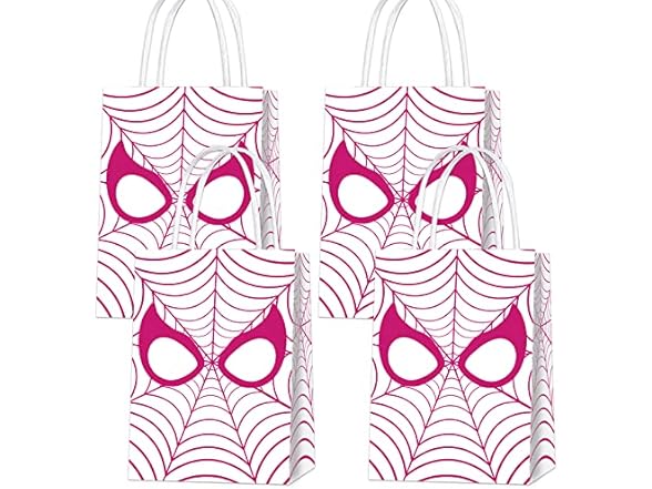 16 Pcs Spider Party Bags