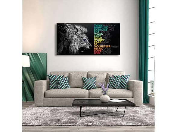 Animal Lion Canvas Wall Art