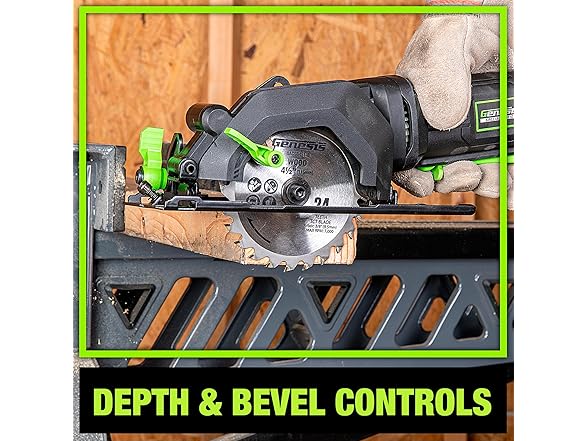 Genesis Mini Circular Saw 4.0 Amp 4-1/2"