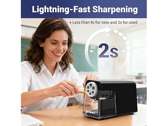 Black Electric Pencil Sharpener