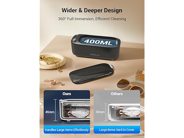 WRKLLY Ultrasonic Jewelry Cleaner