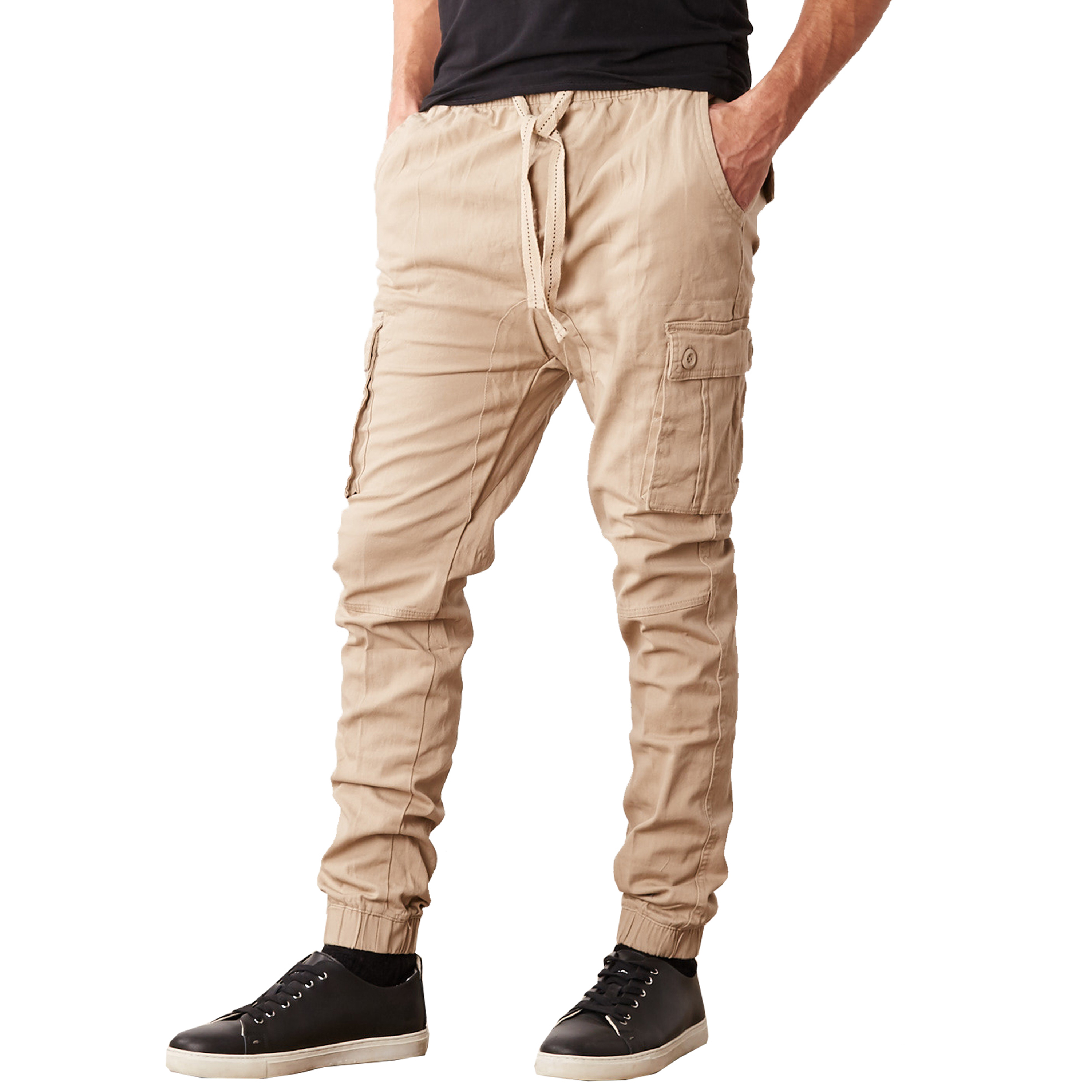 3Pk Asst Mens Stretch Cargo Joggers (S-2XL) - Gallery 14