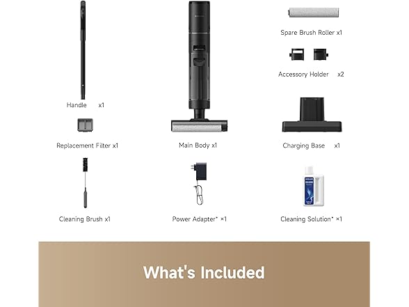 DREAME H12S Cordless Vacuum Mop Black