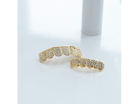 Gold Upper Grillz Set