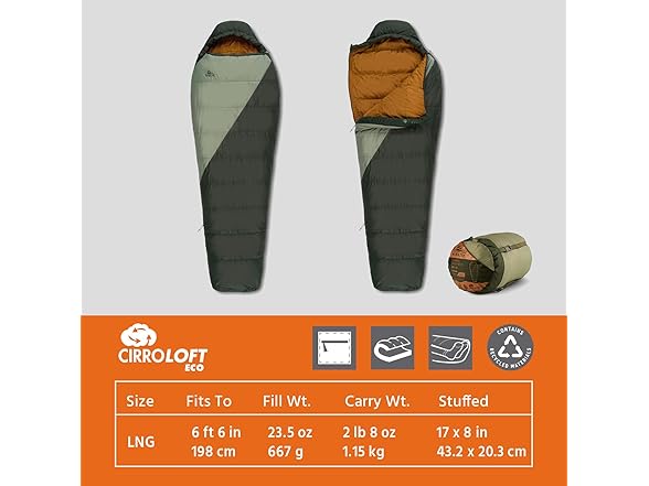 Kelty Cosmic Synthetic Fill 40 Degree Sleeping Bag