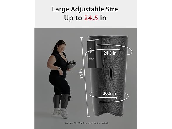 CINCOM Leg Massager with Heat and Air Compression