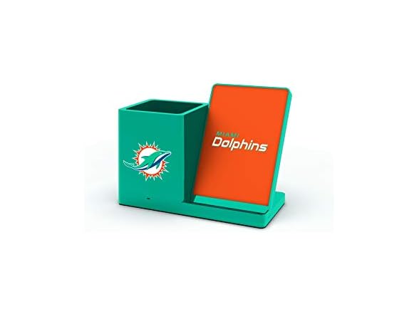 MIAMI DOLPHINS Wireless Charger Desktop Organizer