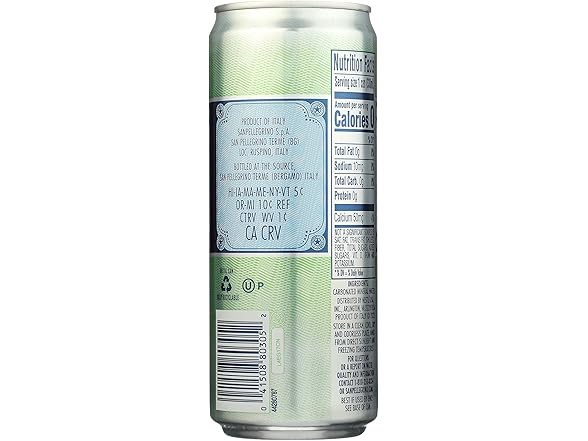 1CT S.Pellegrino Sparkling Natural Mineral Water, 11.15 oz
