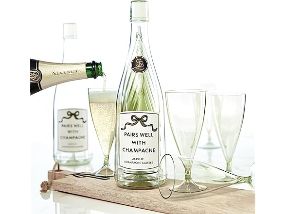 Santa Barbara Design Studio Party Champagne Flutes 5-Pack Glasses