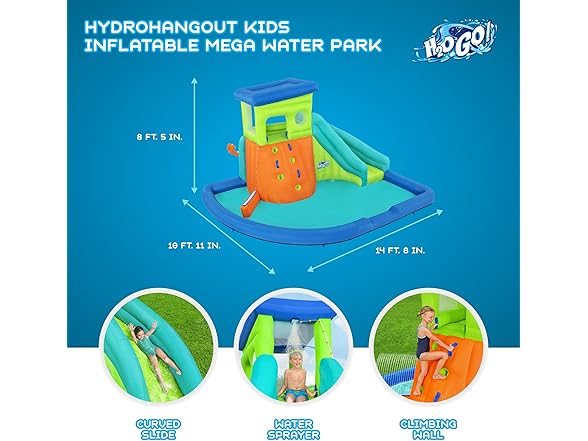 H2OGO HydroHangout Inflatable Water Park