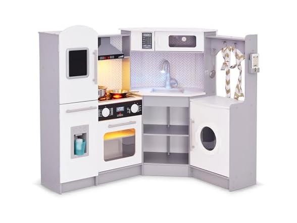 Corner Kitchen Playset Grey