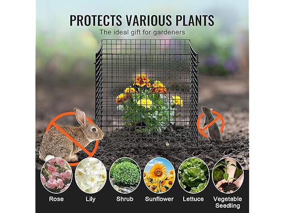VEVOR 10 Pack Plant Protector from Animals