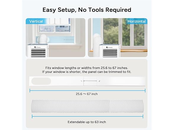 DR.PREPARE 8,000 BTU Portable AC 350sqft