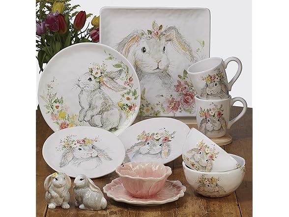 Sweet Bunny Set of 4 3D BUNNY MUGS