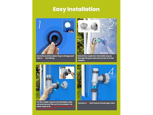 SUMMERBUDDY Above Ground Pool Parts Kit, Inlet