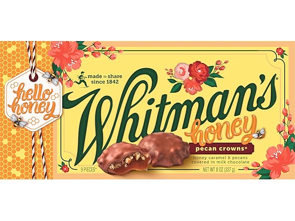Whitmans Honey Pecan Crowns Gift Box 8oz