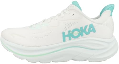 Hoka Clifton 10 Women's Shoes White/Cielo Blue Size 8.5