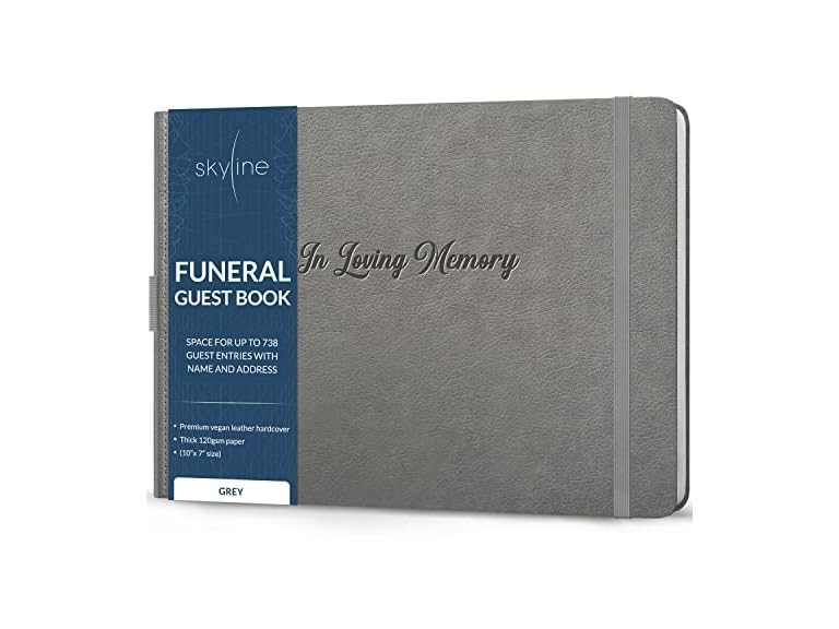 Funeral Guest Book w/ 738 Entries