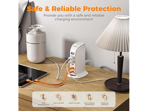 TESSAN 65W USB Charging Station (6 USB)