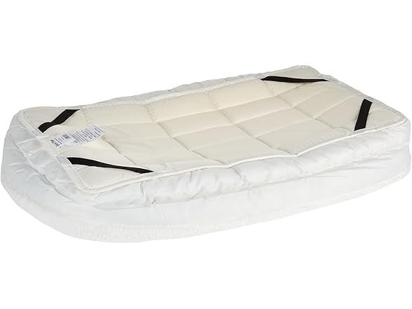 QuietTime Double Bolster Pet Bed - White