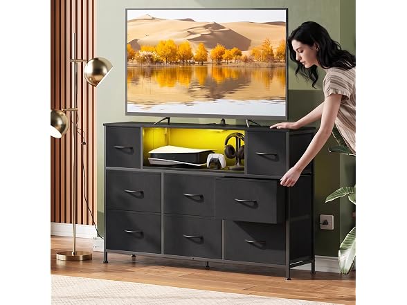 LED Dresser TV Stand for 55 Inch TV