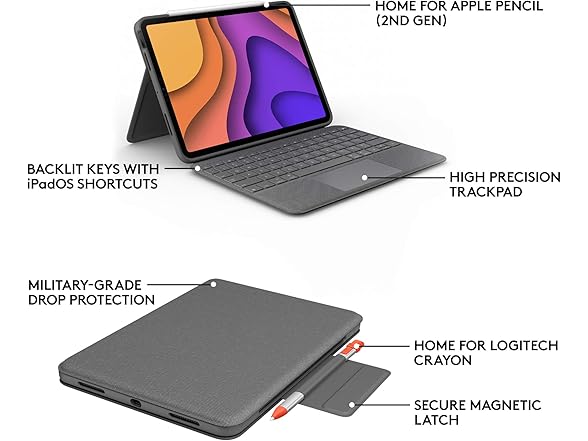 Logitech LO-920-009951-N Logitech Folio Touch Keyboard (Open Box)
