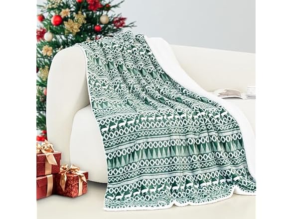 Elegant Comfort Reversible Plush Fleece Throw