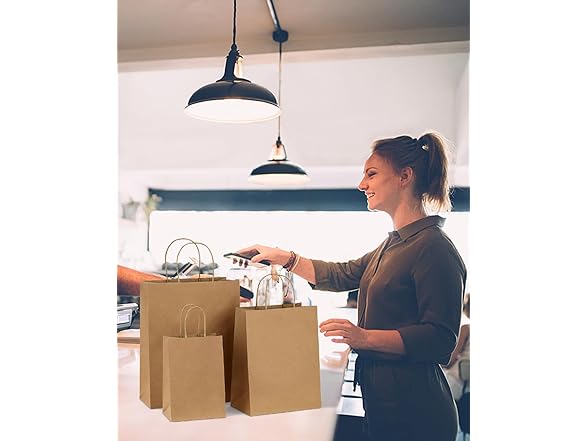 Gift Bags 8x4.25x10.5 100Pcs