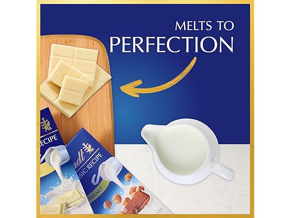 Lindt White Chocolate Bar, 4.4oz