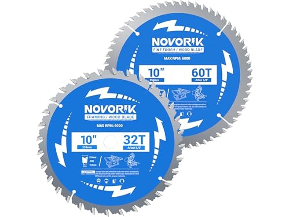 NOVORIK Circular Saw Blade, 10"