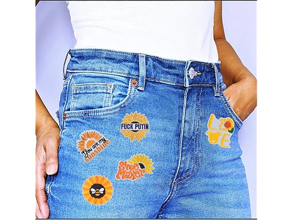 FORWOMLM 15pcs Cartoon Bee Embroidered Patches