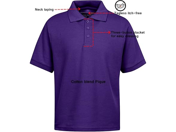 Galaxy by Harvic Short Sleeve Polo Shirts - Size 14
