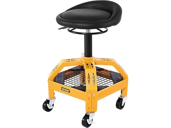Rolling Garage Stool, 300LBS Capacity 28.7in