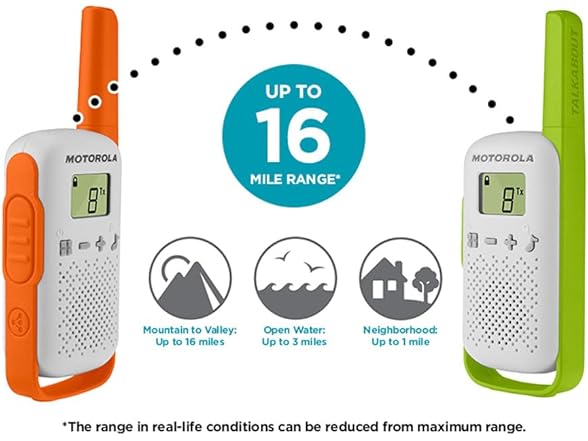 (NEW) 3-PACK Motorola Talkabout T110TP Two-Way Walkie Talkie Radios