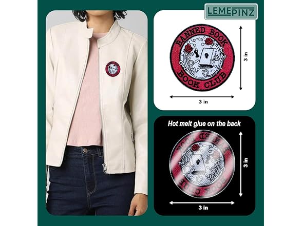 LEMEPINZ Banned Book Book Club Patch