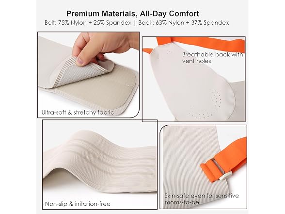QEESMEI Belly Bands Pregnant Women X-Large