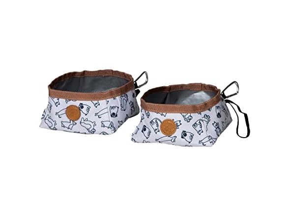 Sport Pet Travel Bowls - Soft Fabric 2pk