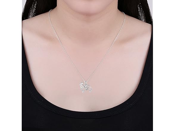 K&Q 4 PCS Charm Locket Cage Necklace