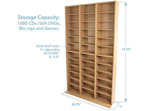 Atlantic Oskar 1080 Media Storage Cabinet