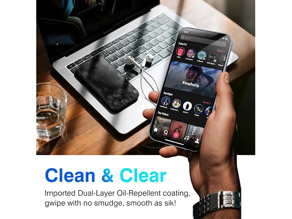 EZ-GLAZ iPhone 15 Plus Screen Protector 4+2 Pack