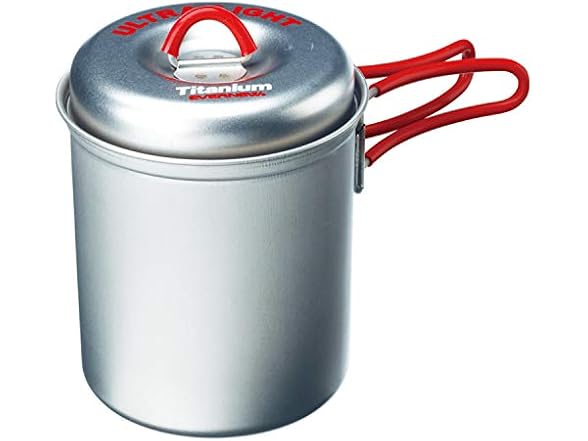 EVERNEW Titanium Ultra Light Cooker Deep Type S RED ECA264R