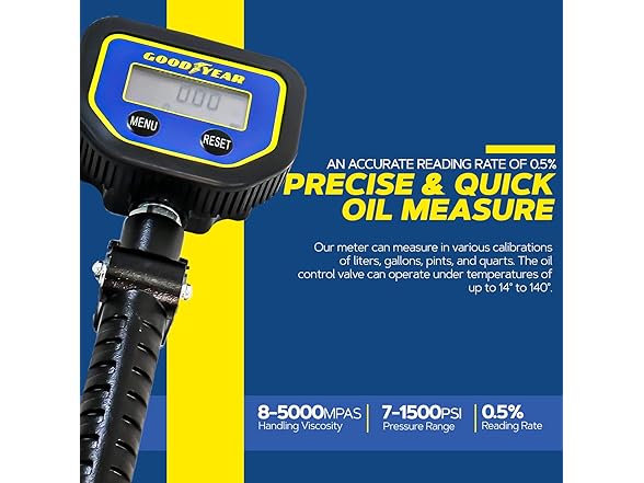 GOODYEAR Digital Oil Control Valve Meter Nozzle 10 GPM