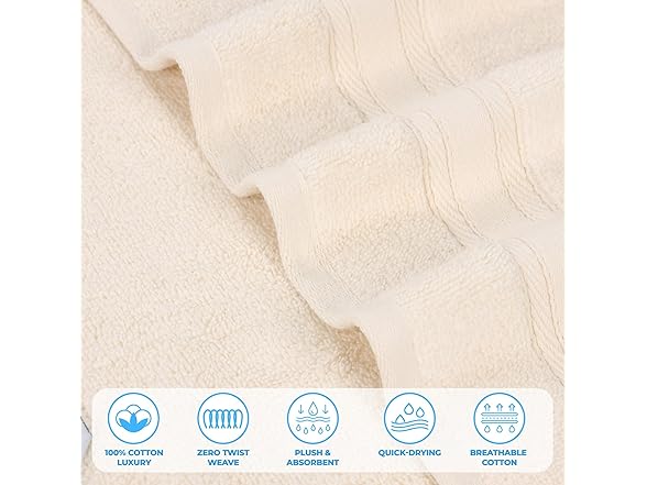 Superior 6PC Belmont Zero Twist Towel Set